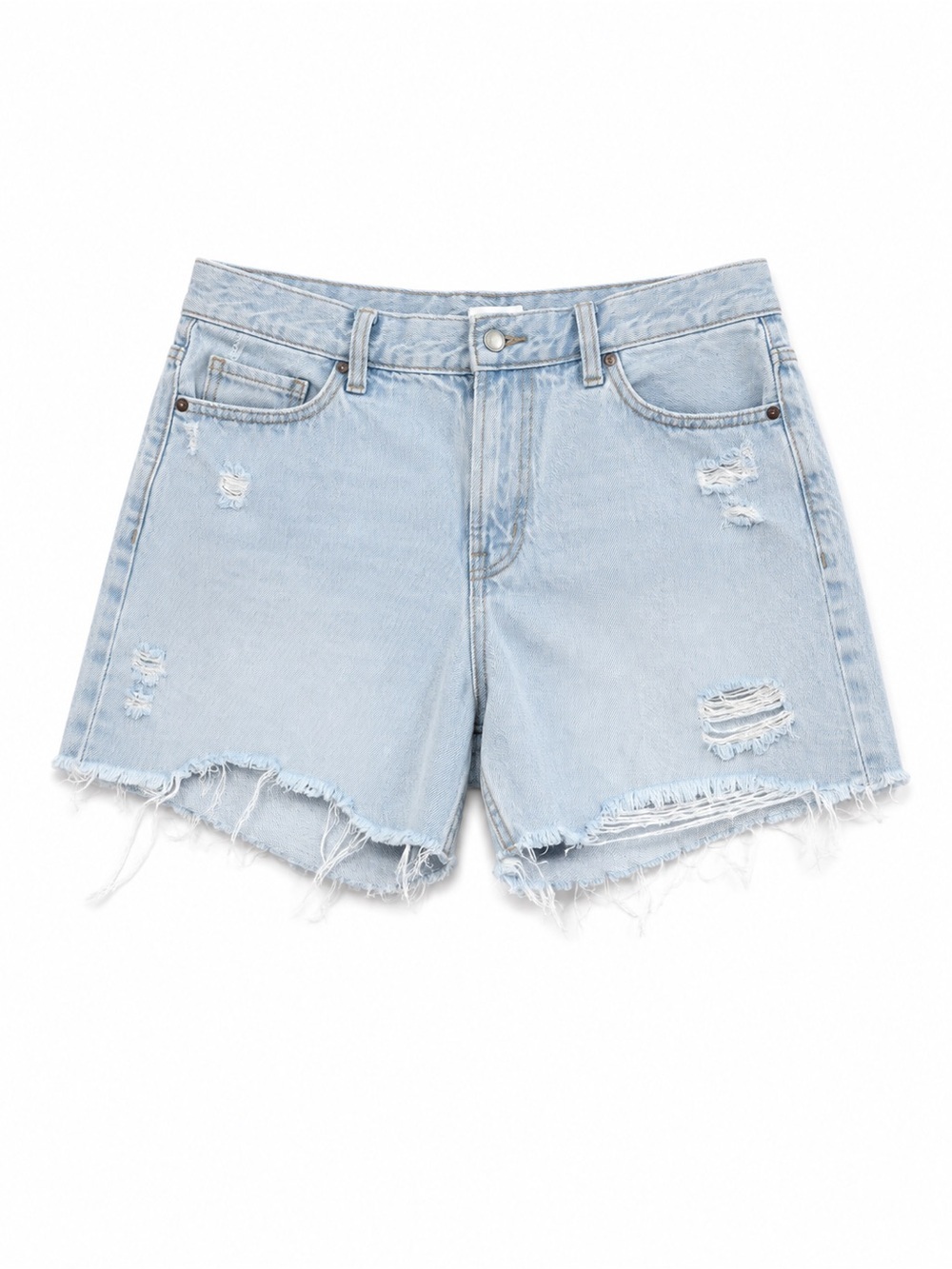 Old Navy Women’s Light Wash Distressed Denim Shorts Size 10